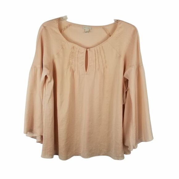 hinge Tops - HINGE "DESIGNED IN SEATTLE" LIGHT PINK BELL SLEEVE